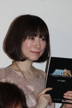 浅野真澄、『聖闘士星矢　LEGEND of SANCTUARY』キャスト発表会見にて　