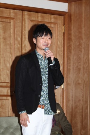 川田紳司、『聖闘士星矢　LEGEND of SANCTUARY』キャスト発表会見にて　