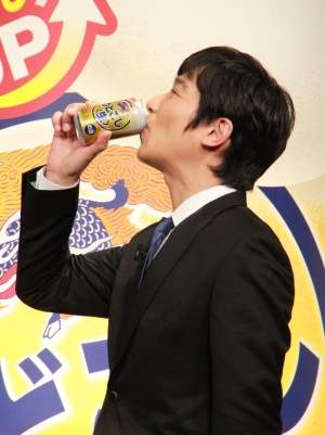 堺雅人、キリン のどごし＜生＞新CM発表会にて