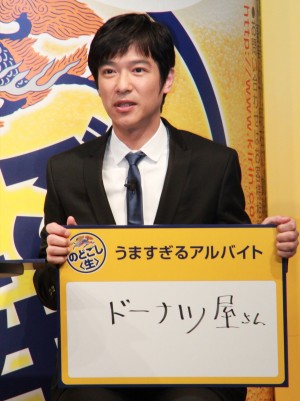 堺雅人、キリン のどごし＜生＞新CM発表会にて