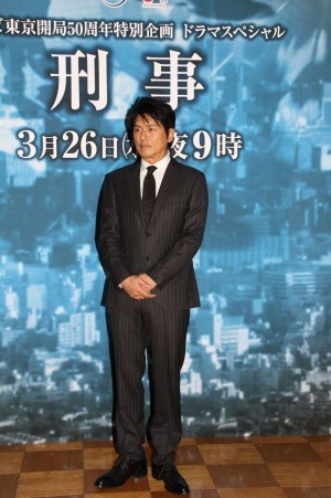 高橋克典、ドラマスペシャル『刑事』記者会見にて