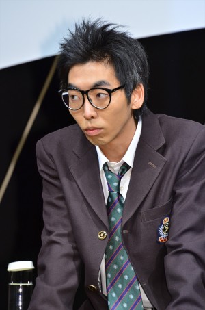 『幕末高校生』完成報告会見に出席した柄本時生