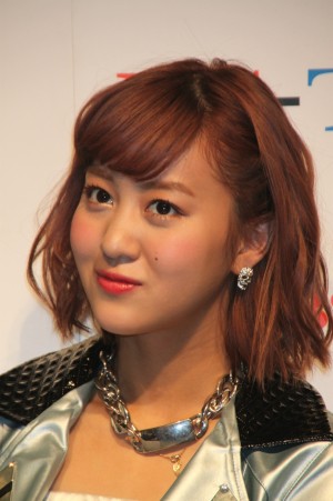 萩原舞、TBS春の改編説明会＆2014BS‐TBSキャンペーンアイドル記者発表会にて