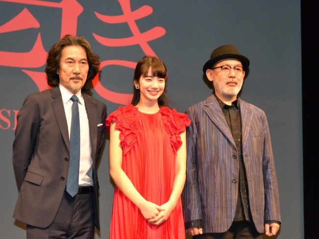 『渇き。』舞台挨拶に登壇した役所広司、小松菜奈、中島哲也監督