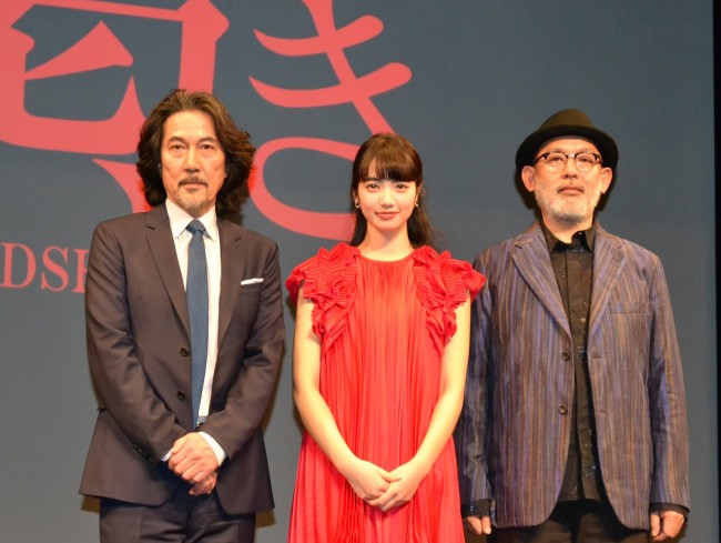 『渇き。』舞台挨拶に登壇した役所広司、小松菜奈、中島哲也監督