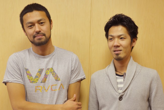 CDデビューを果たす『テラスハウス』今井洋介（左）と音楽制作をサポートした逗子三兄弟・大雅（右）