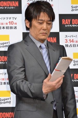 海外ドラマ『レイ・ドノヴァン ザ・フィクサー』放送開始記念イベントに登場した、坂上忍