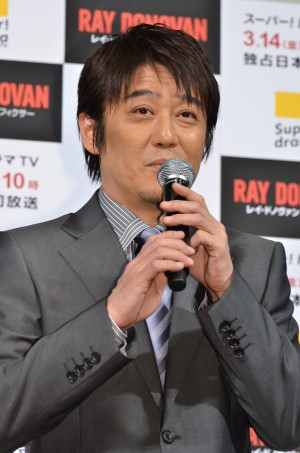 海外ドラマ『レイ・ドノヴァン ザ・フィクサー』放送開始記念イベントに登場した、坂上忍