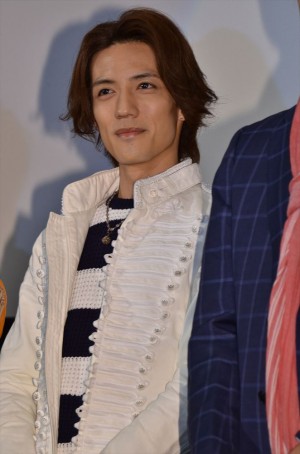 映画『平成ライダー対昭和ライダー 仮面ライダー大戦 feat.スーパー戦隊』の完成披露試写会に出席した半田健人