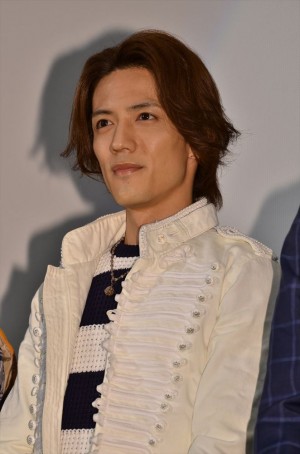 映画『平成ライダー対昭和ライダー 仮面ライダー大戦 feat.スーパー戦隊』の完成披露試写会に出席した半田健人