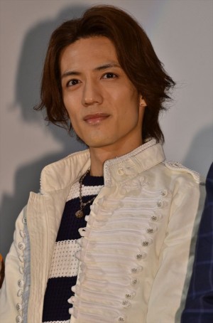 映画『平成ライダー対昭和ライダー 仮面ライダー大戦 feat.スーパー戦隊』の完成披露試写会に出席した半田健人