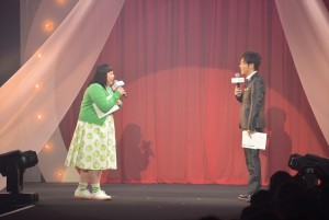 司会の渡辺直美と陣内智則、雑誌『Sweet』15周年記念イベント