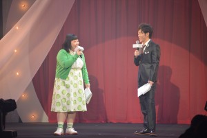 司会の渡辺直美と陣内智則、雑誌『Sweet』15周年記念イベント