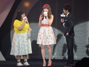 渡辺直美、小嶋陽菜、陣内智則、雑誌『sweet』15周年記念イベント