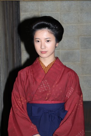 NHK連続テレビ小説「ヒロイン・バトンタッチ」セレモニーに出席した、『花子とアン』の吉高由里子