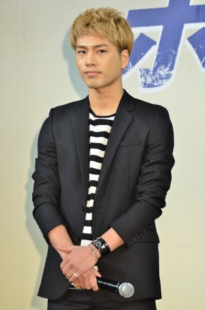 『ホットロード』製作報告会見に出席した登坂広臣