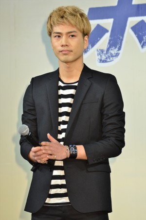 『ホットロード』製作報告会見に出席した登坂広臣