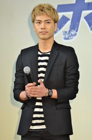 『ホットロード』製作報告会見に出席した登坂広臣