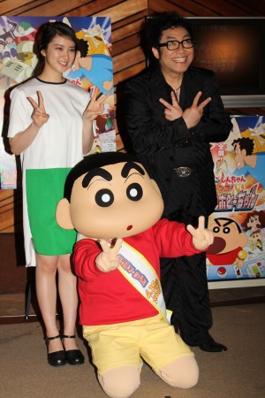 『映画クレヨンしんちゃん ガチンコ！逆襲のロボとーちゃん』公開アフレコにて