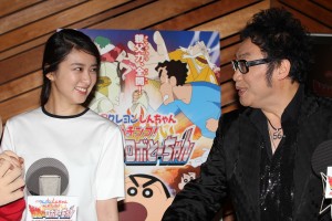 『映画クレヨンしんちゃん ガチンコ！逆襲のロボとーちゃん』公開アフレコにて