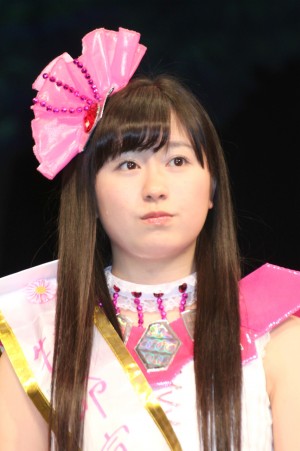 『悪夢ちゃん The 夢ovie』完成披露舞台挨拶に登場した、佐々木彩夏（ももいろクローバーZ）