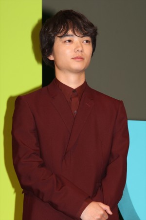 染谷将太、『WOOD JOB！（ウッジョブ）～神去なあなあ日常～』完成披露試写会にて　