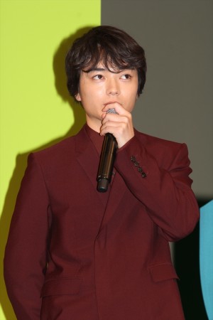 染谷将太、『WOOD JOB！（ウッジョブ）～神去なあなあ日常～』完成披露試写会にて　