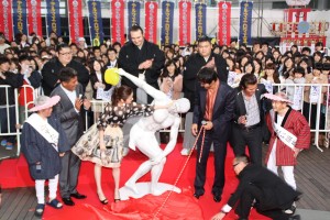 『テルマエ・ロマエII』完成披露イベントに出席した阿部寛