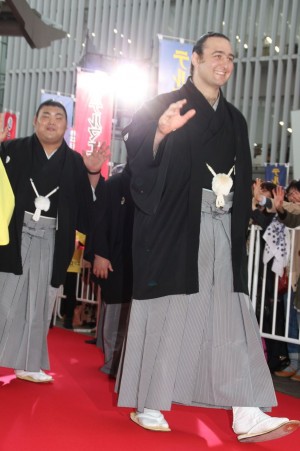 『テルマエ・ロマエII』完成披露イベントに出席した琴欧洲