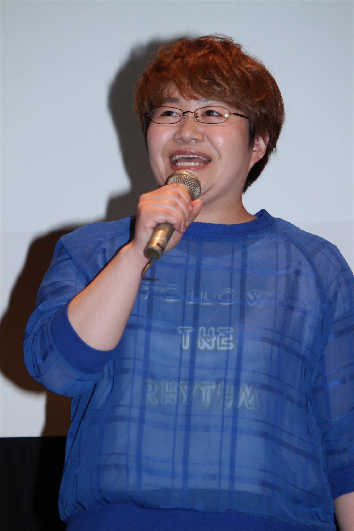 『ドラゴンボール改』完成披露試写会に登壇したハリセンボン(近藤春菜)
