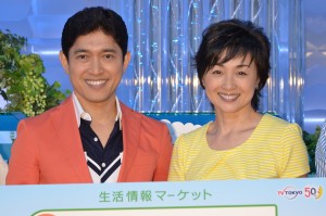 テレビ東京系『なないろ日和！』記者会見に出席した、薬丸裕英、香坂みゆき