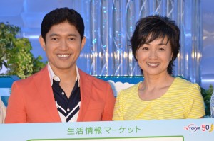 テレビ東京系『なないろ日和！』記者会見に出席した、薬丸裕英、香坂みゆき