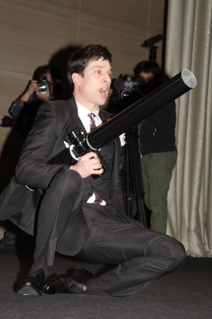 『名探偵コナン 異次元の狙撃手（スナイパー）』完成披露舞台挨拶　パトリック・ハーラン（パックンマックン）