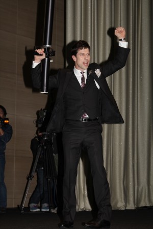 『名探偵コナン 異次元の狙撃手（スナイパー）』完成披露舞台挨拶　パトリック・ハーラン（パックンマックン）