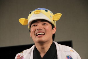 「さかなクンのデジタル深海水族館」ナビゲーションレコーディングの様子