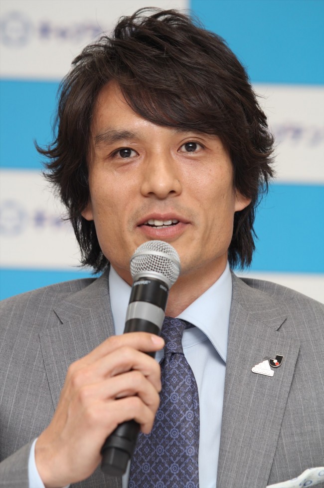 「ボールはともだち。キャプテン翼展」開催発表記者会見の様子 元サッカー日本代表主将・宮本恒靖