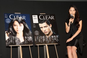 宮崎あおい、新ヘアケアブランド『クリア』CM発表会にて