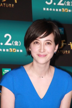 映画『ネイチャー』世界最速3D上映完成披露イベントの様子　滝川クリステル