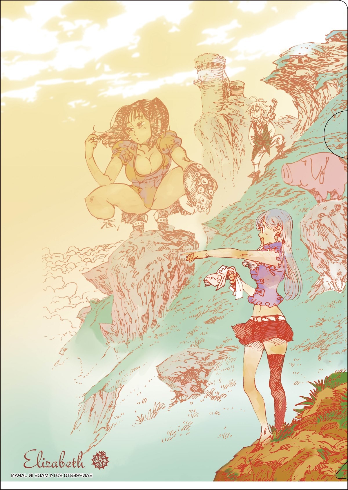 『七つの大罪』一番くじVに登場！ 原作者描きおろしの複製原画がラインナップ