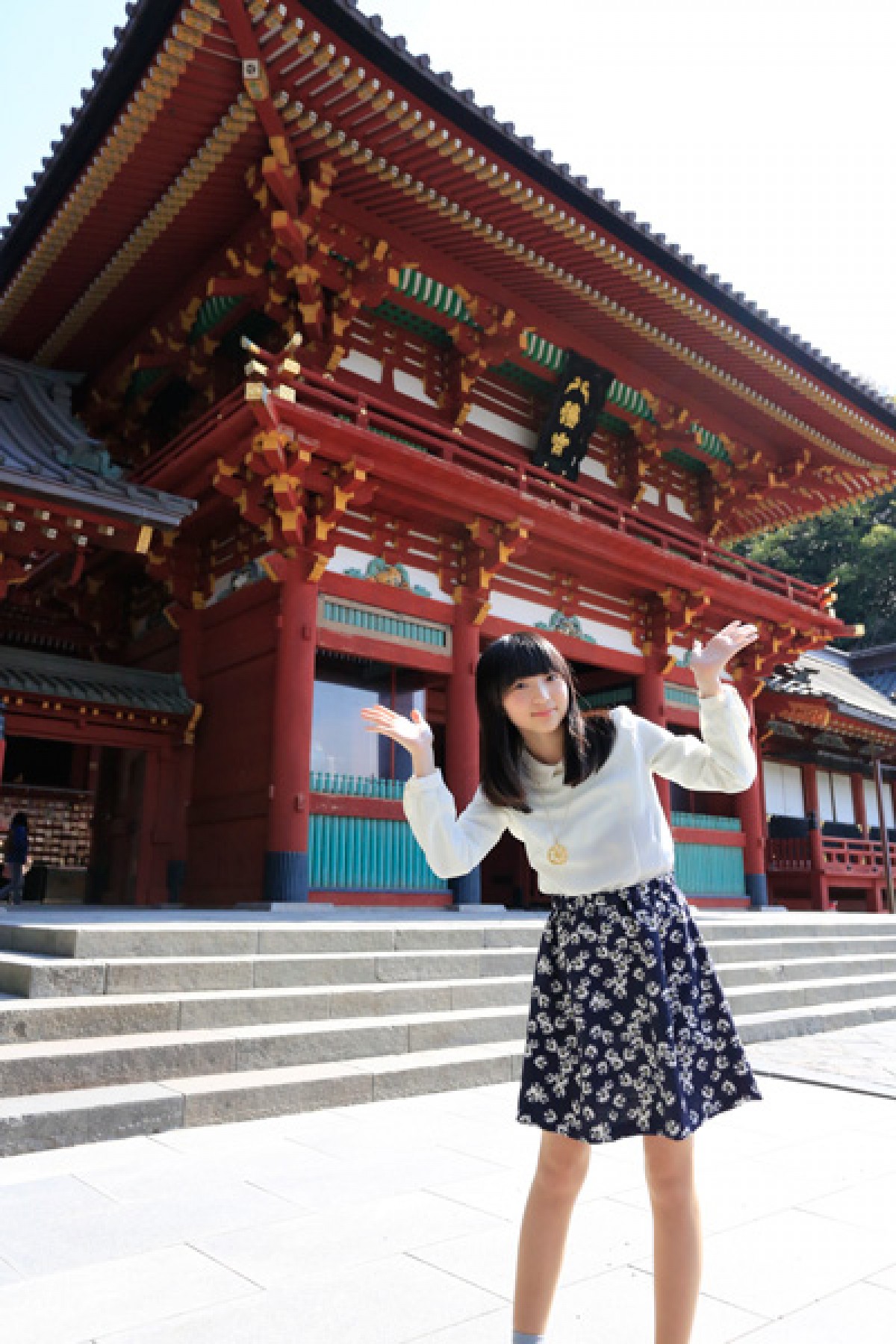 よさこいアニメ『ハナヤマタ』成功祈願のため、女性声優が聖地に参拝