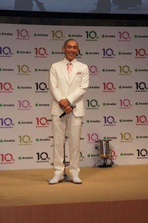 市川海老蔵、「Ameba」の新CM発表会にて