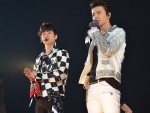 ＜GirlsAward 2014春夏＞でライブパフォーマンスを披露した「SUPER JUNIOR　DONGHAE ＆ EUNHYUK」