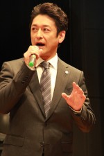 石丸幹二、『ルーズヴェルト・ゲーム』特別披露試写会見にて　