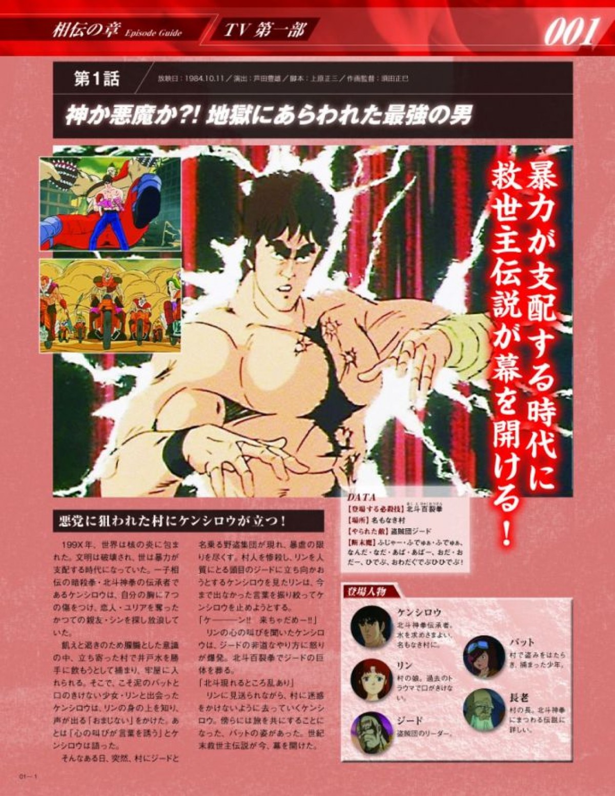 アニメ『北斗の拳』に特化したDVD付きマガジン創刊　雑魚キャラピンズもプレゼント