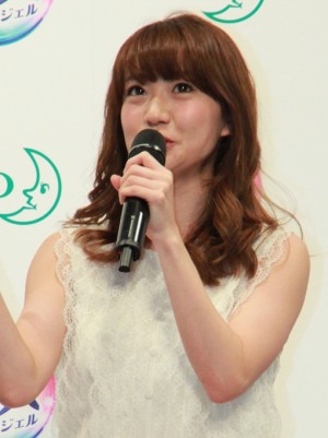AKB48大島優子、花王『フレグランスニュービーズ』新CM記者発表会にて