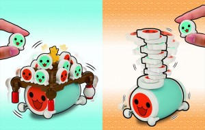 『太鼓の達人』がおもちゃになったドン！「ユラユラ祭り」「連打だドン」発売