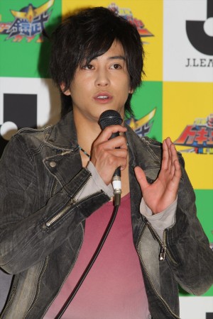 『劇場版 仮面ライダー鎧武／烈車戦隊トッキュウジャー THE MOVIE（仮）』劇場版ゲスト発表記者会見　佐野岳