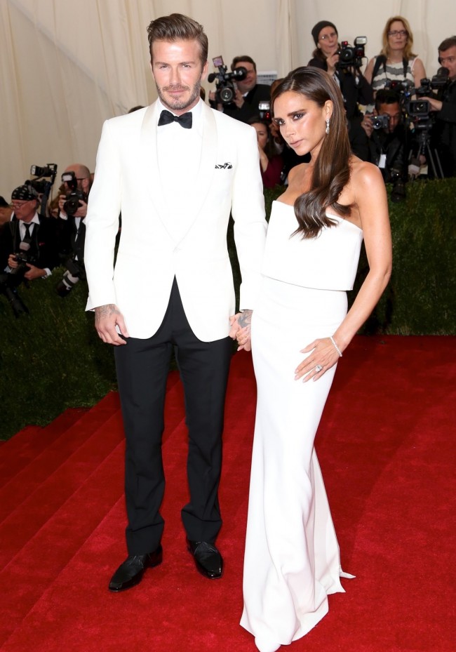 デヴィッド・ベッカム  David Beckham、ヴィクトリア・ベッカム  Victoria Beckham、The Metropolitan Museum of Art Annual Gala、New York20140505