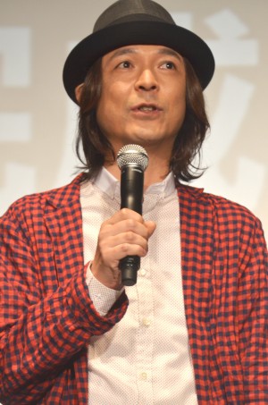 河原雅彦、『オー！ファーザー』完成披露試写会にて