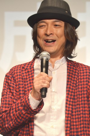 河原雅彦、『オー！ファーザー』完成披露試写会にて